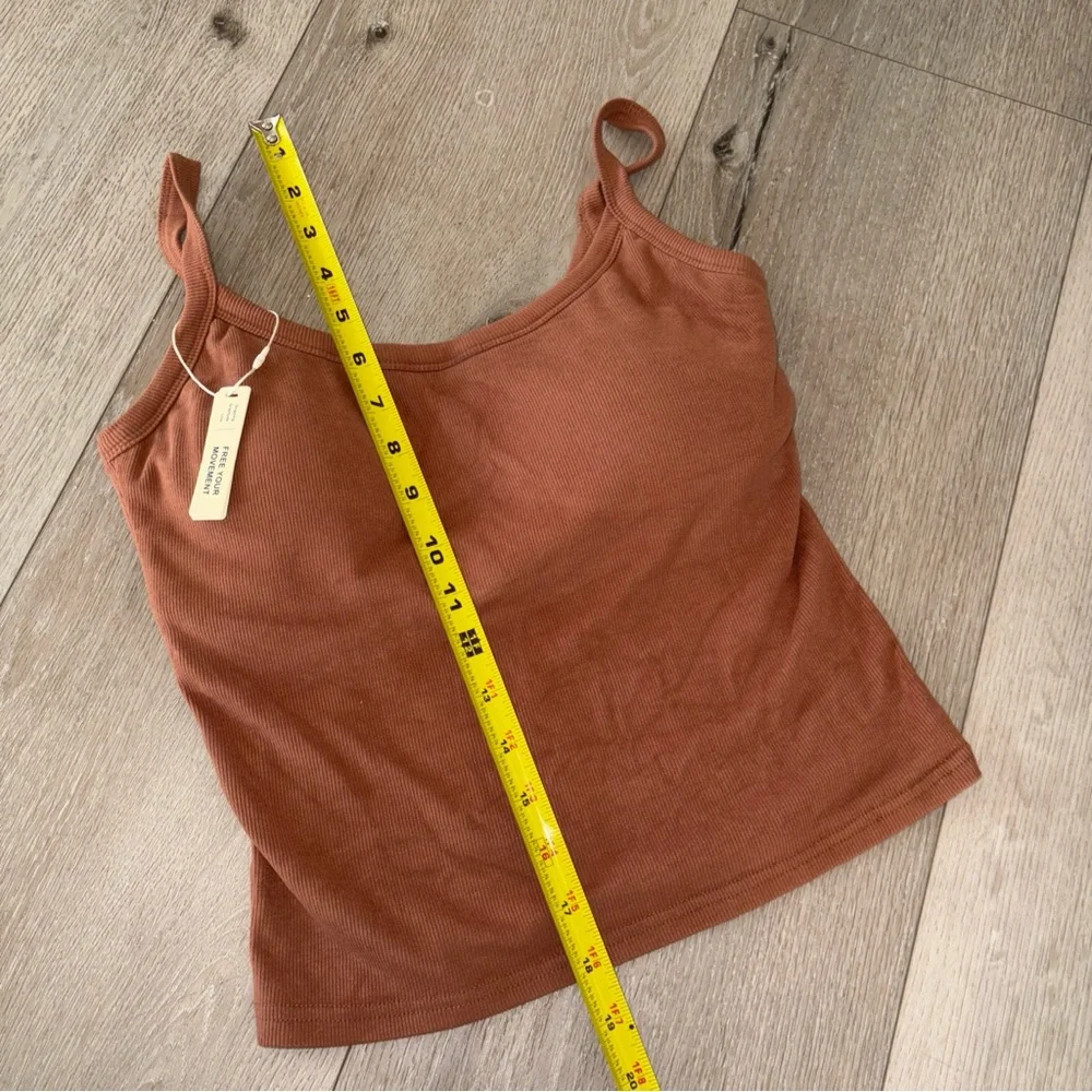 OGL Brown Ribbed Tank Top - Picture 12 of 16